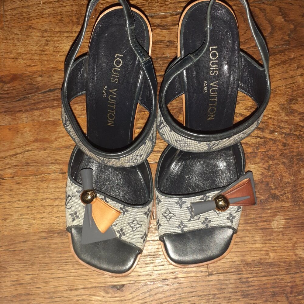 LOUIS VUITTON SLAAAY SANDALS....38.5/8.5 - Picture 5 of 5